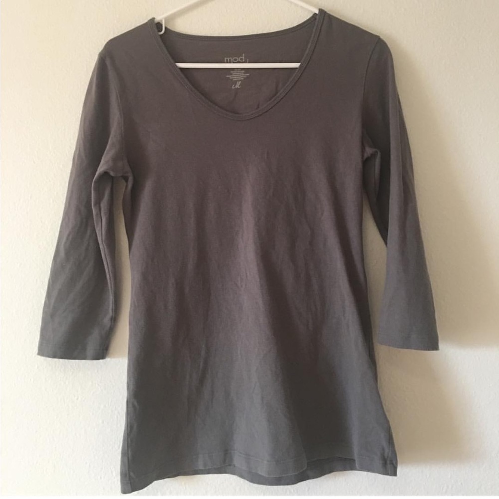 3/4 length basic tee